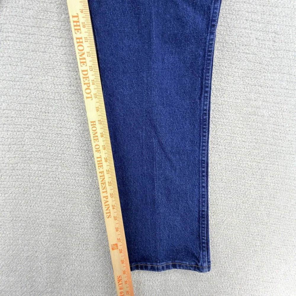 Wrangler 937STR Cowboy Cut Jeans Mens 40x30 Slim Bootcut Dark Wash Western